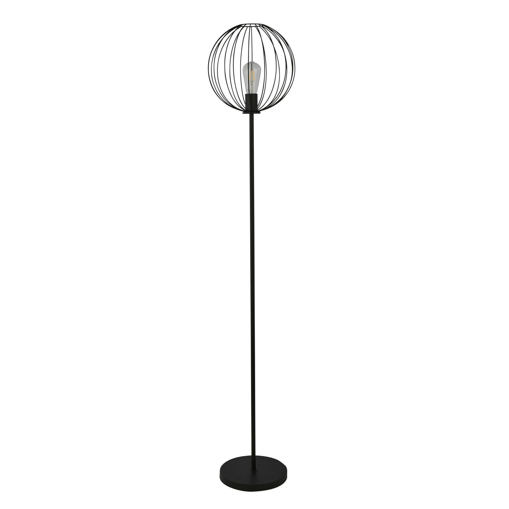 Állólámpa Stehleuchte Rondo Eu60832bk - fekete, Design, fém (30/30/161cm)