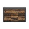 Komoda Jam - prirodne boje/crna, Design, drvni materijal/plastika (125/80/35cm) - Modern Living