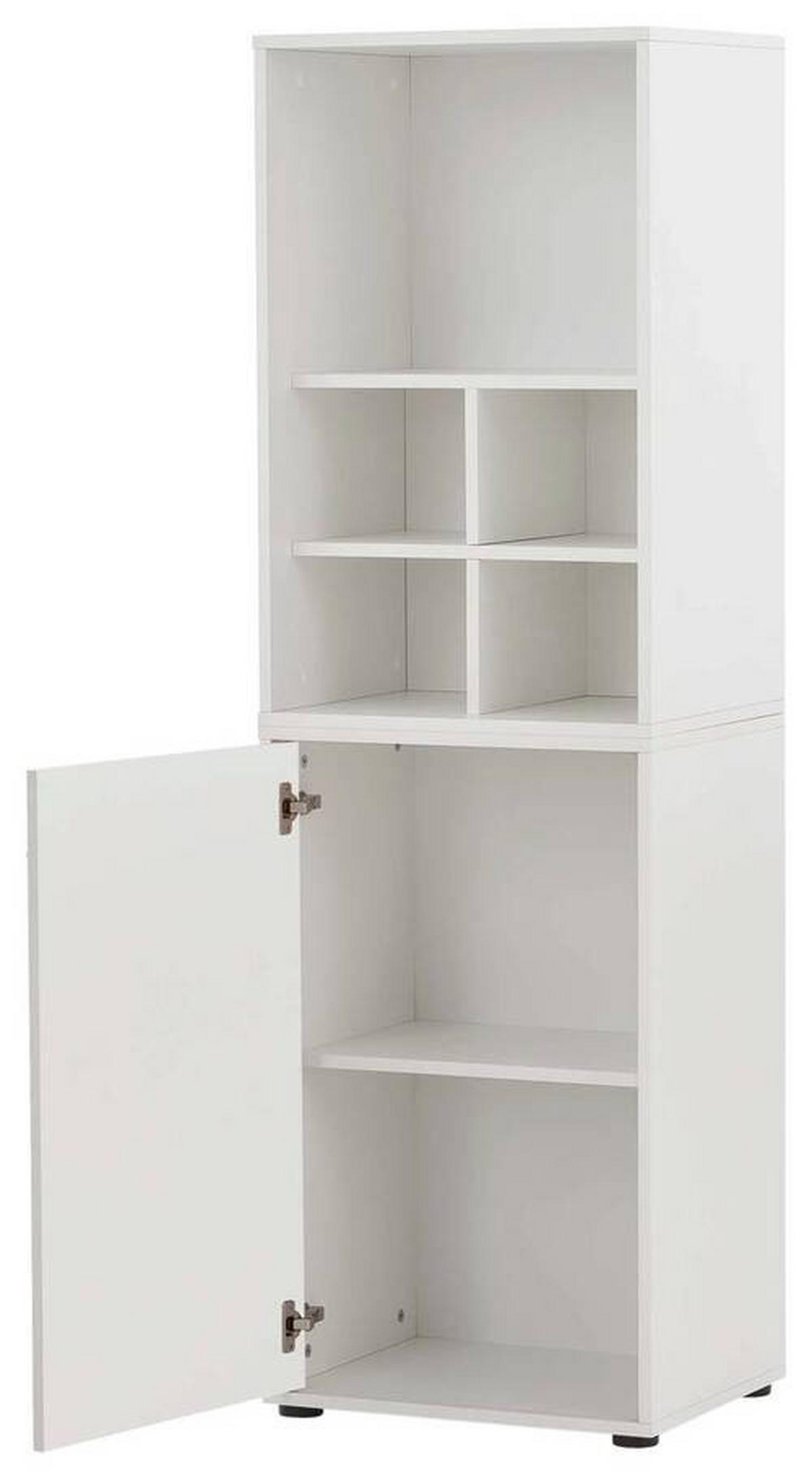 Aktenschrank Set U510R Weiß ca. 50,9x165,2x41cm - Weiß, MODERN, Holzwerkstoff (50,9/165,2/41cm) - MID.YOU