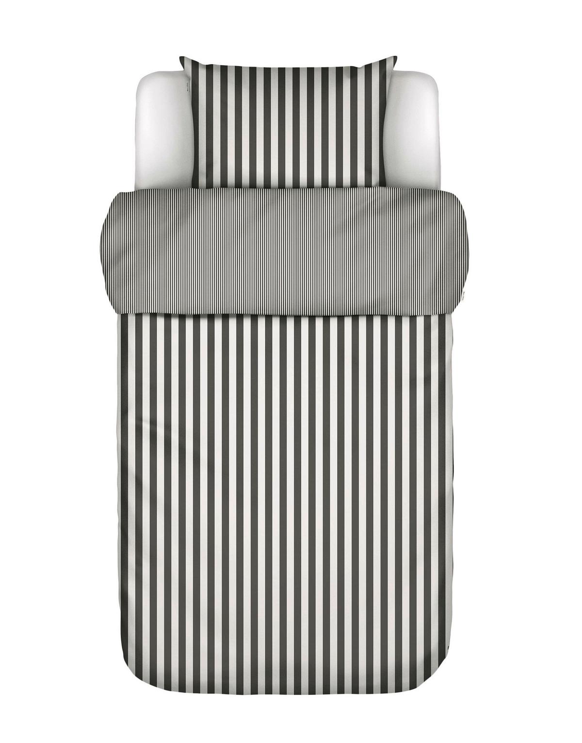 POŚCIEL CLASSIC STRIPE - szary, Basics, tkanina (135/200cm) - Marc O'Polo