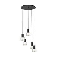 Led-hängeleuchte 39727* Molineros - Weiss/Schwarz, Design, Glas/Kunststoff (53/150cm) - Eglo