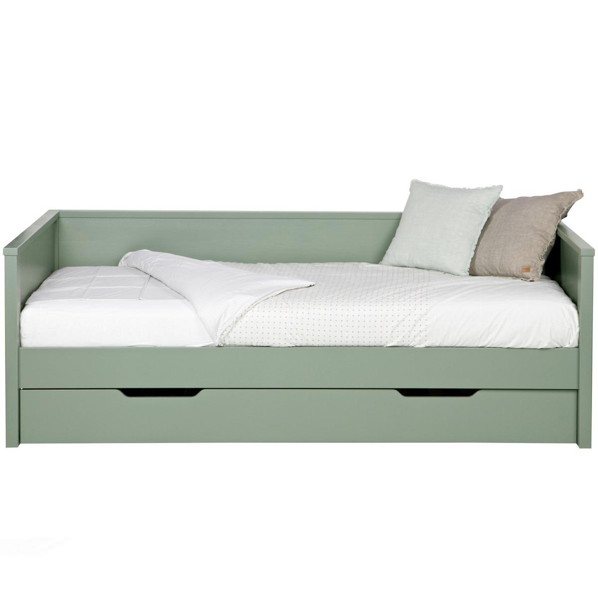 Bett Nikki Grün ca. 90x200 cm - Jadegrün, Basics, Holz (90/200cm) - MID.YOU