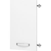 Tür in Weiss Hochglanz - Weiss, Modern, Holzwerkstoff/Metall (39.4/70.1/1.8cm) - Premium Living