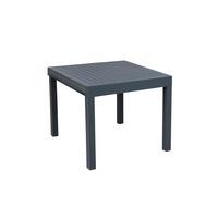 Gartentisch Elena Aluminium Dunkelgrau - Dunkelgrau, Basics, Metall (90-180/90/75cm) - Gardenson