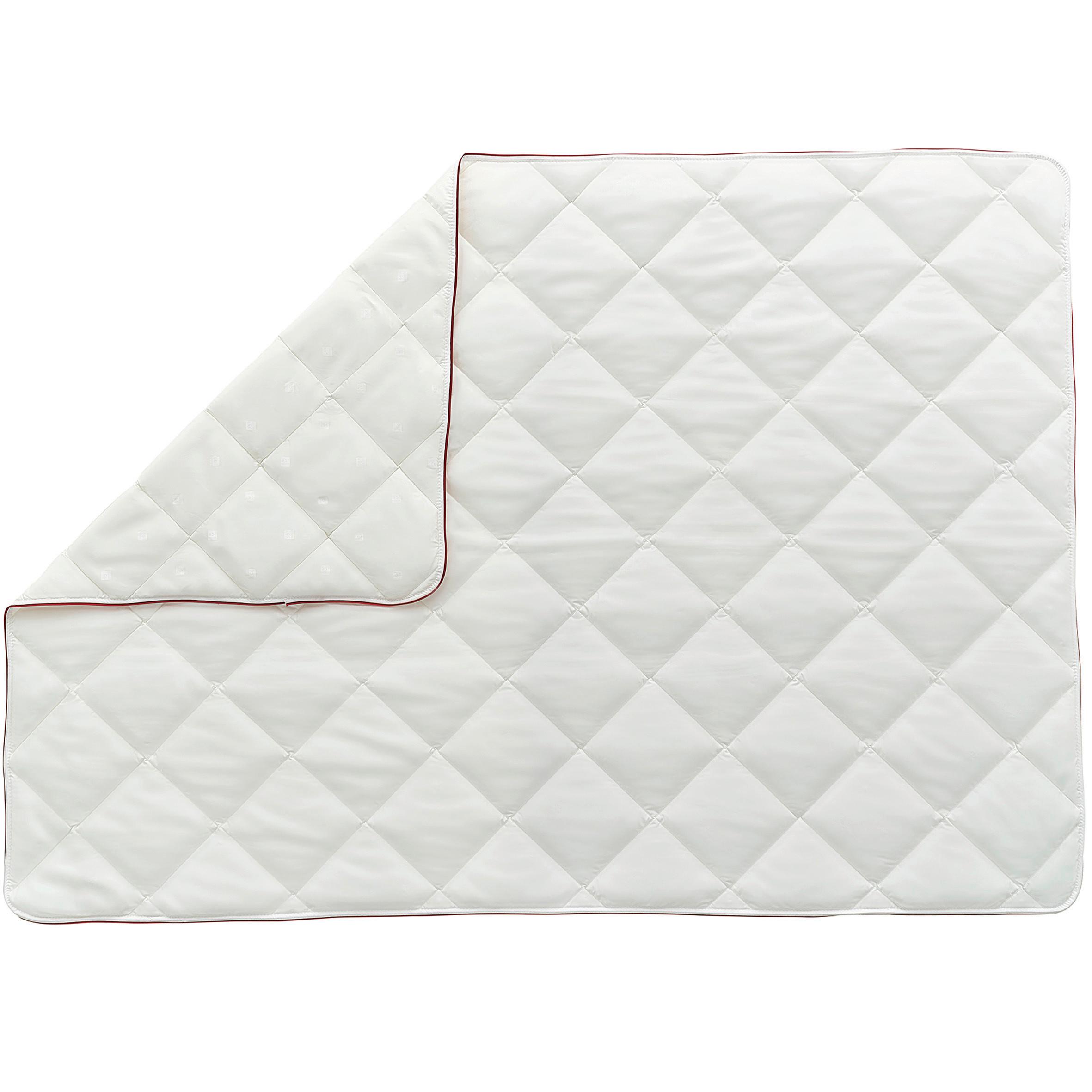 Bettdecke Dacron 95 ca. 200x200 cm Weiß - Weiß, Basics, Textil (200/200/4cm) - Yatas