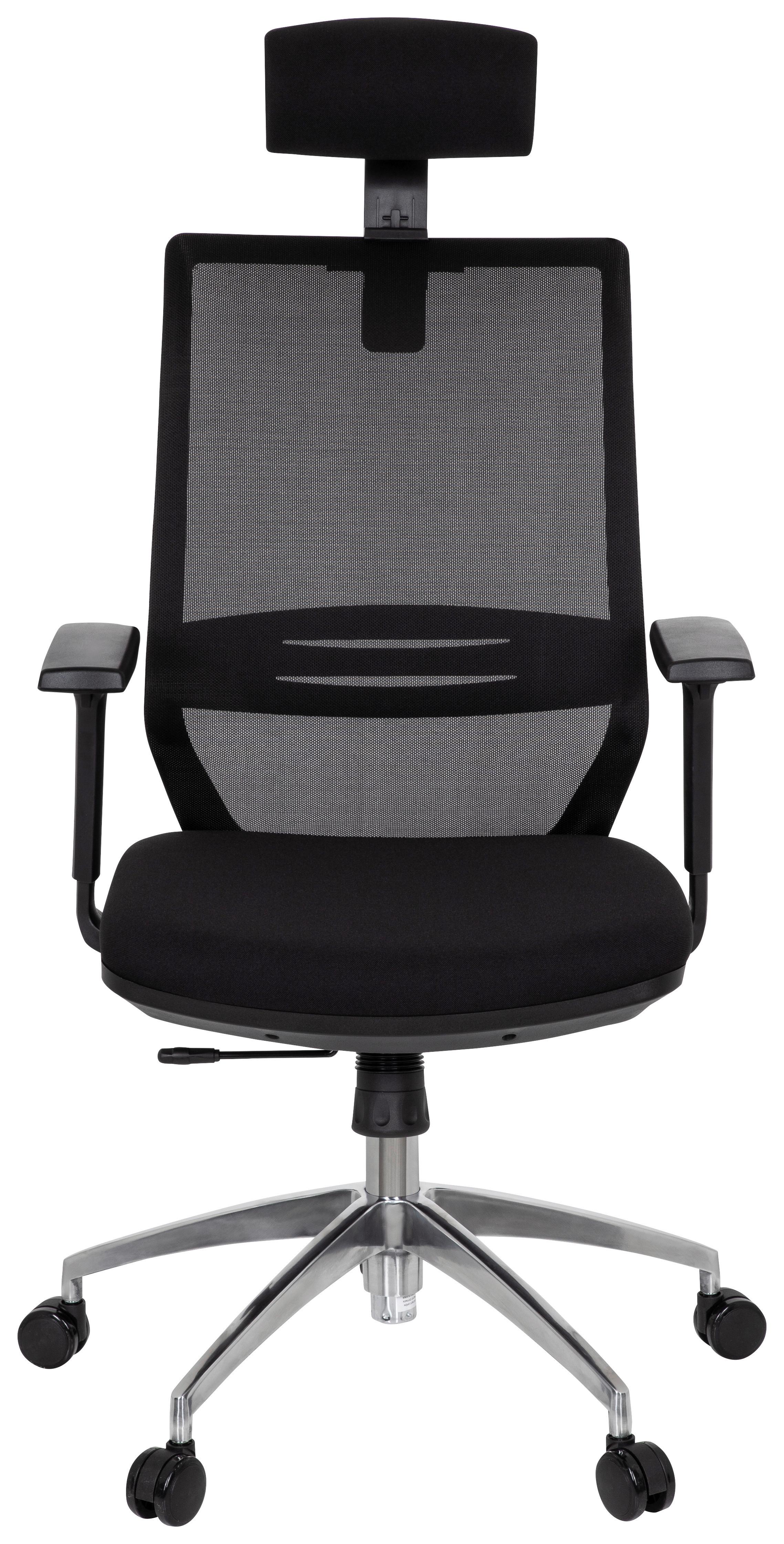 Pisarniški Stol Profondo Pro, Črna - barve kroma/črna, Moderno, kovina/umetna masa (61/138/60cm) - MID.YOU