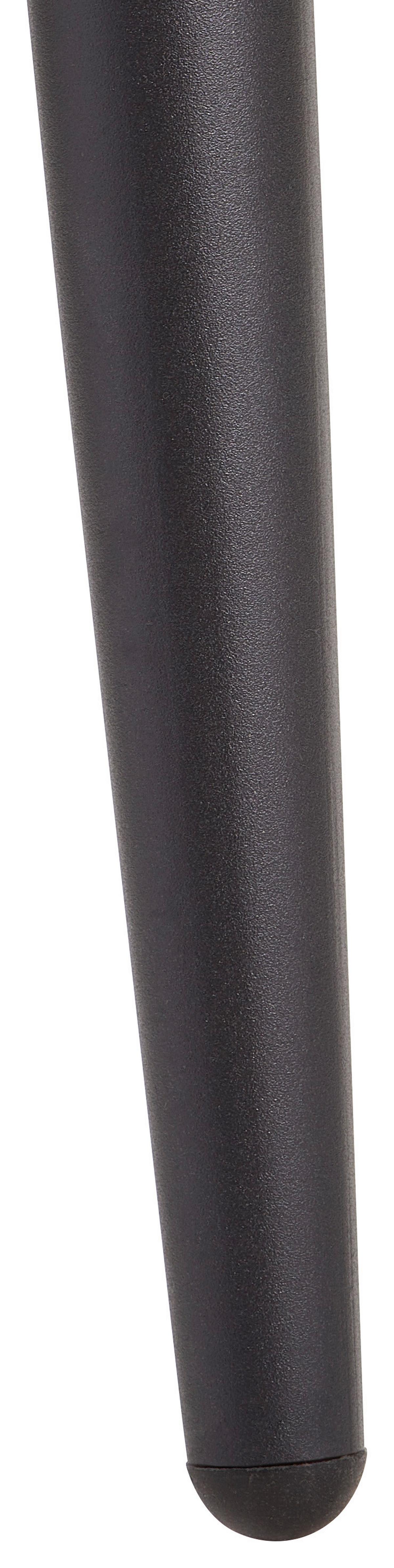 KRZESŁO Z PODŁOKIETNIKAMI LIAM - czarny/szary, Modern, metal/drewno (56/88/60cm) - Livetastic
