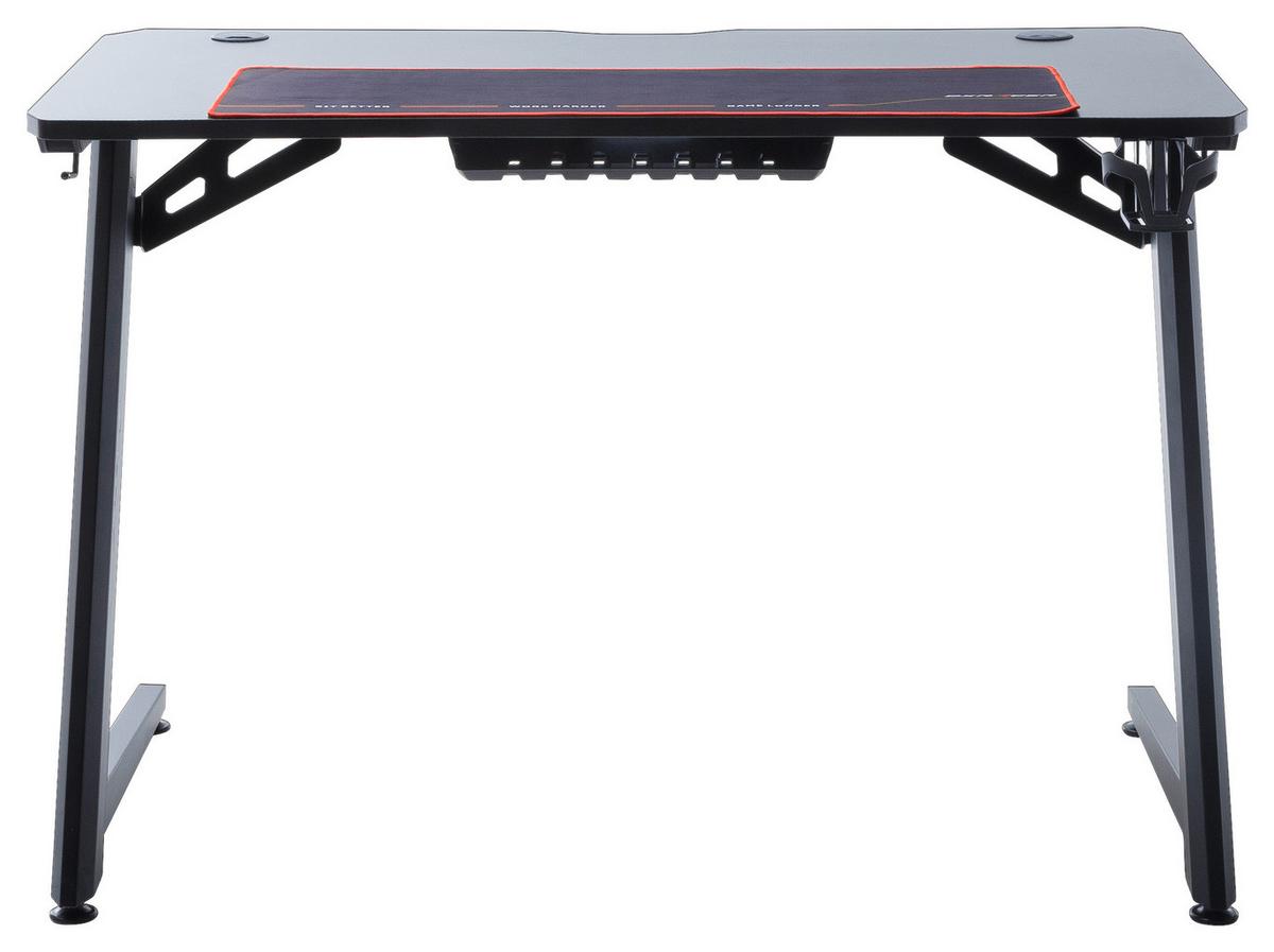 Gaming Tisch DX Racer 5 Schwarz - Schwarz, Design, Holzwerkstoff/Metall (111/75/60cm) - Dxracer