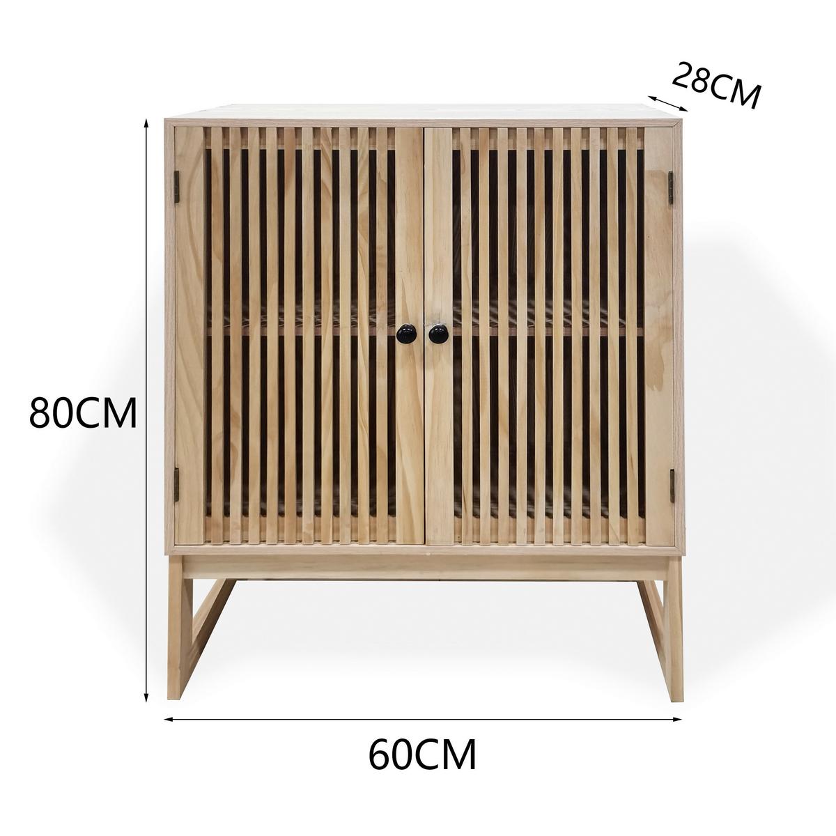 Comodă COSMA - culoare lemn pin/culoare natur, Modern, lemn/material pe bază de lemn (60/80/28cm) - Zandiara
