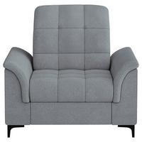 Fotelja Loa - siva/crna, Konvencionalno, tekstil/metal (105/89-103/101cm) - Modern Living