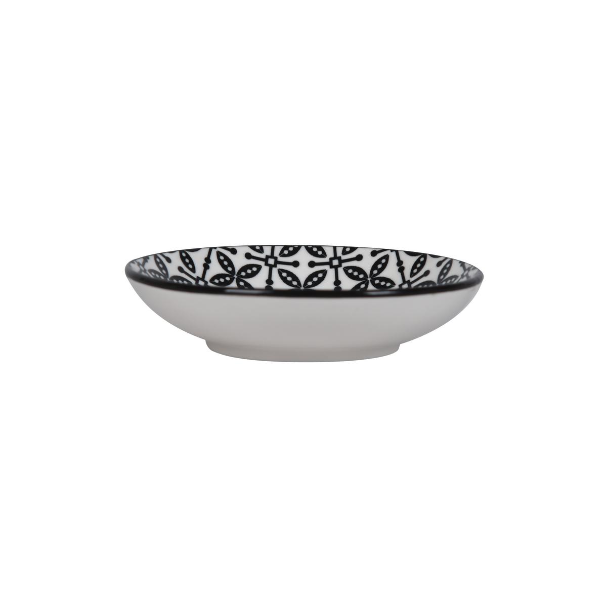 Dipschale Shiva Schwarz/Weiß - Schwarz/Weiß, LIFESTYLE, Keramik (10,1/2,4cm) - Mömax