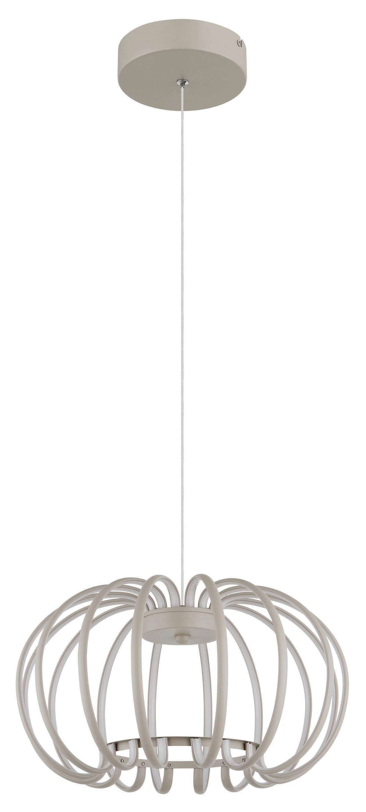 Led Függőlámpa 15946s Ribbon - homokszínű/fehér, Design, műanyag/fém (40/120cm) - Globo