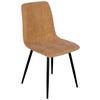 Stuhl Nino aus Kord in Gelb - Gelb/Schwarz, Modern, Holz/Textil (45/87/57cm) - Mömax