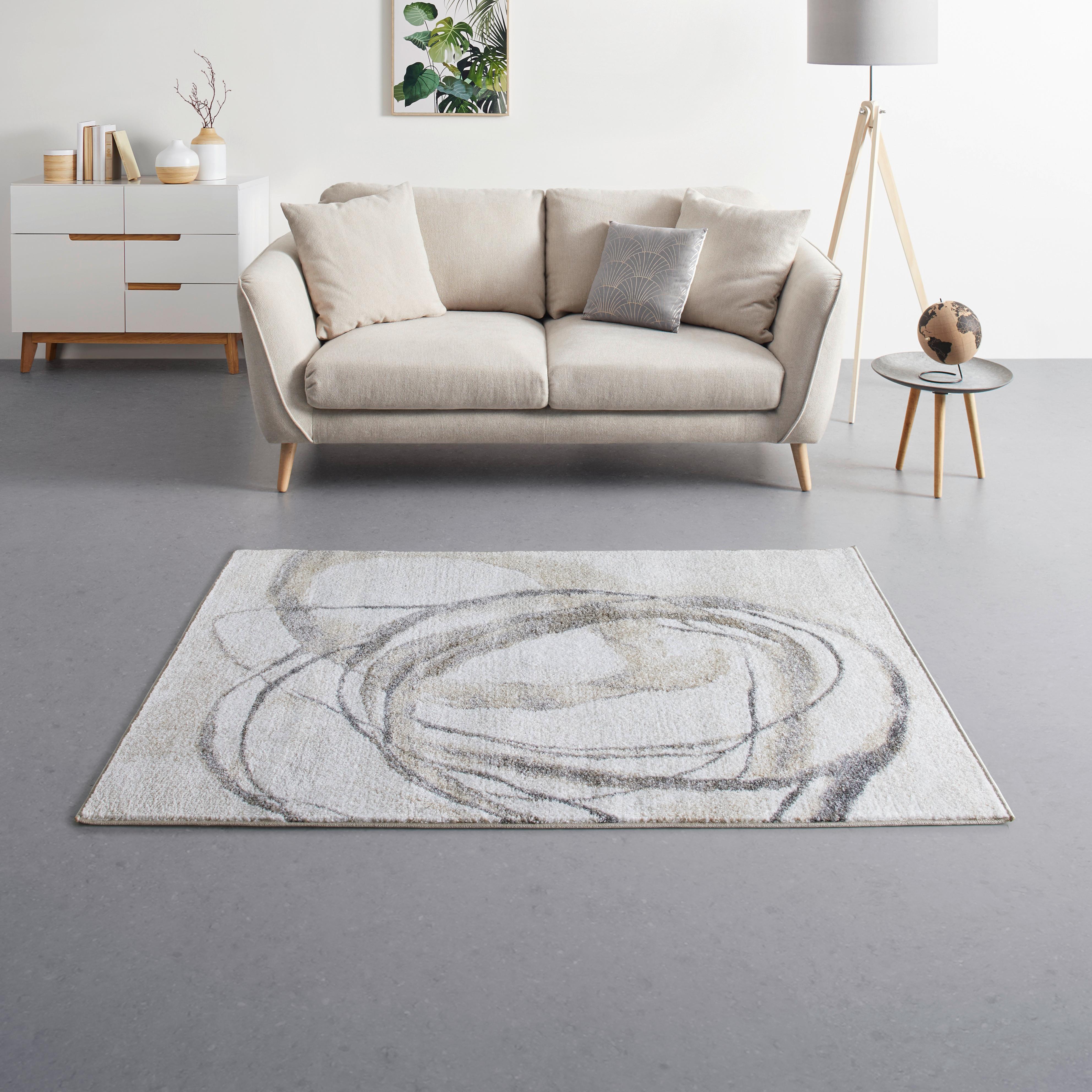 Webteppich Perle in Beige ca. 120x170cm - Beige, MODERN, Textil (120/170cm) - Mömax