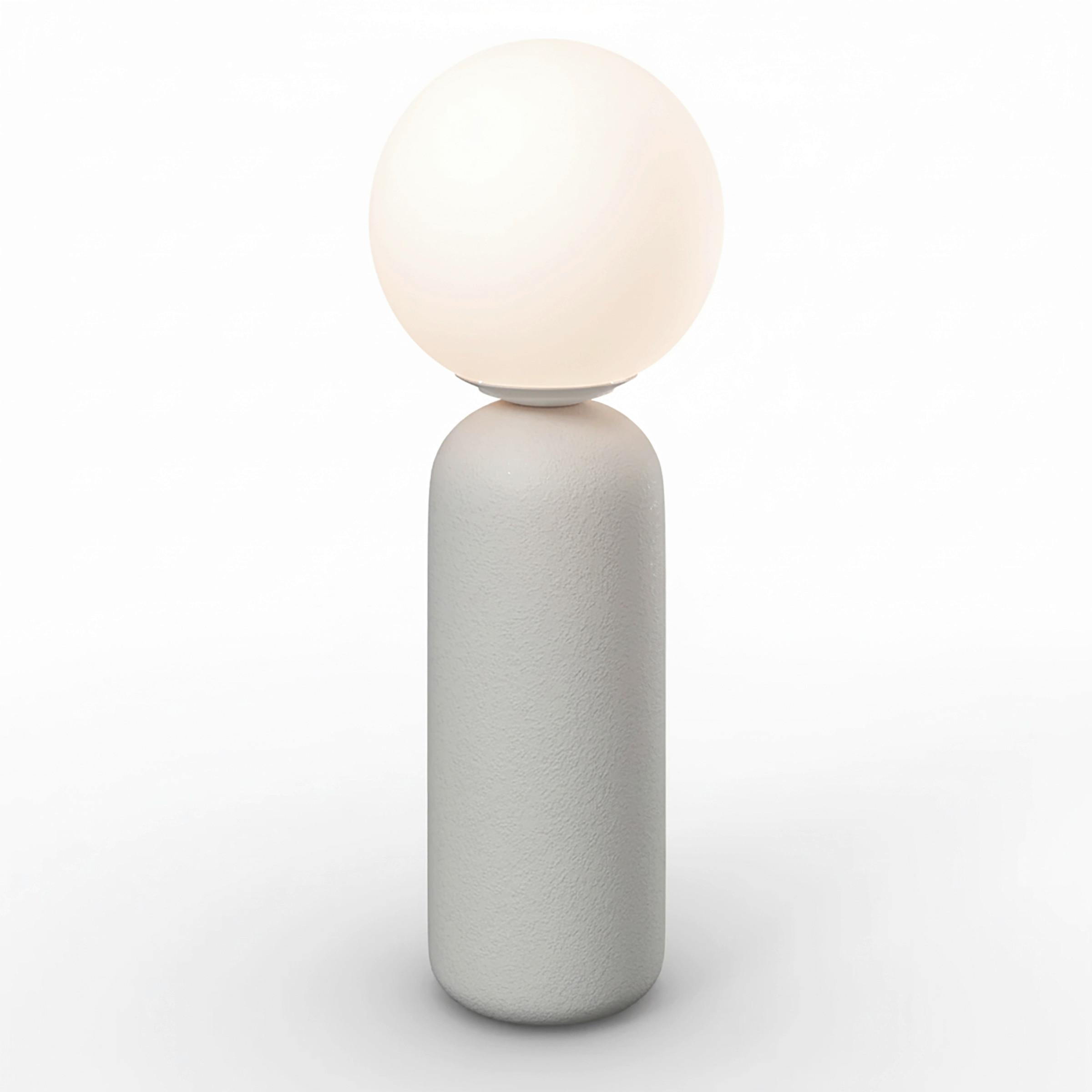 Tischleuchte Amora Weiß max. 40 Watt - Weiß, MODERN, Keramik/Metall (20/52,5cm) - Bessagi Home