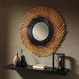 Wandspiegel in Naturfarben/Schwarz - Schwarz/Naturfarben, ROMANTIK / LANDHAUS, Glas/Holz (80/80/5cm) - Zandiara Wandspiegel in Naturfarben/Schwarz - Schwarz/Naturfarben, ROMANTIK / LANDHAUS, Glas/Holz (80/80/5cm) - Zandiara