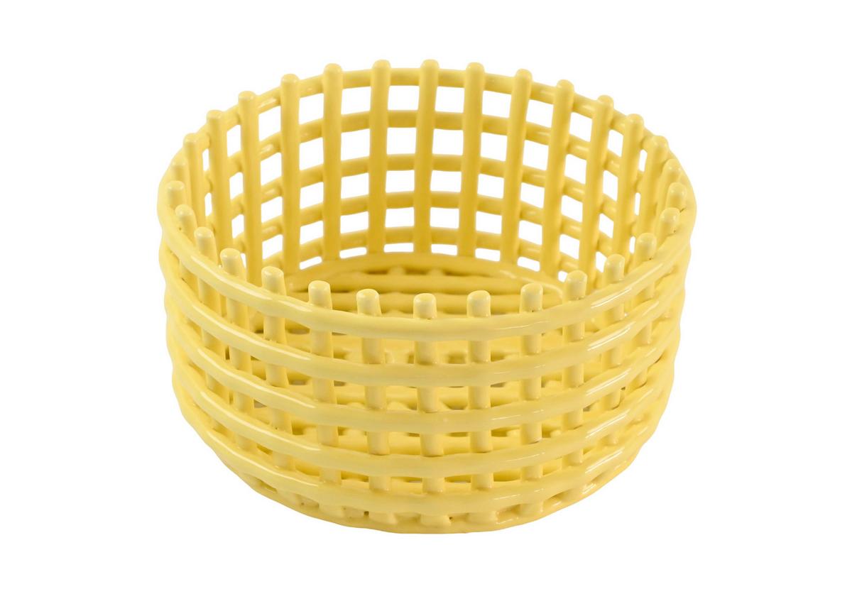 Fructieră Candy Colors M - galben, Modern, ceramică (20,5/11cm) - Mömax