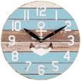 Wanduhr Jonas Blau/Natur D: 25cm - Blau/Naturfarben, Holzwerkstoff (25cm) - Mömax modern living Wanduhr Jonas Blau/Natur D: 25cm - Blau/Naturfarben, Holzwerkstoff (25cm) - Mömax modern living