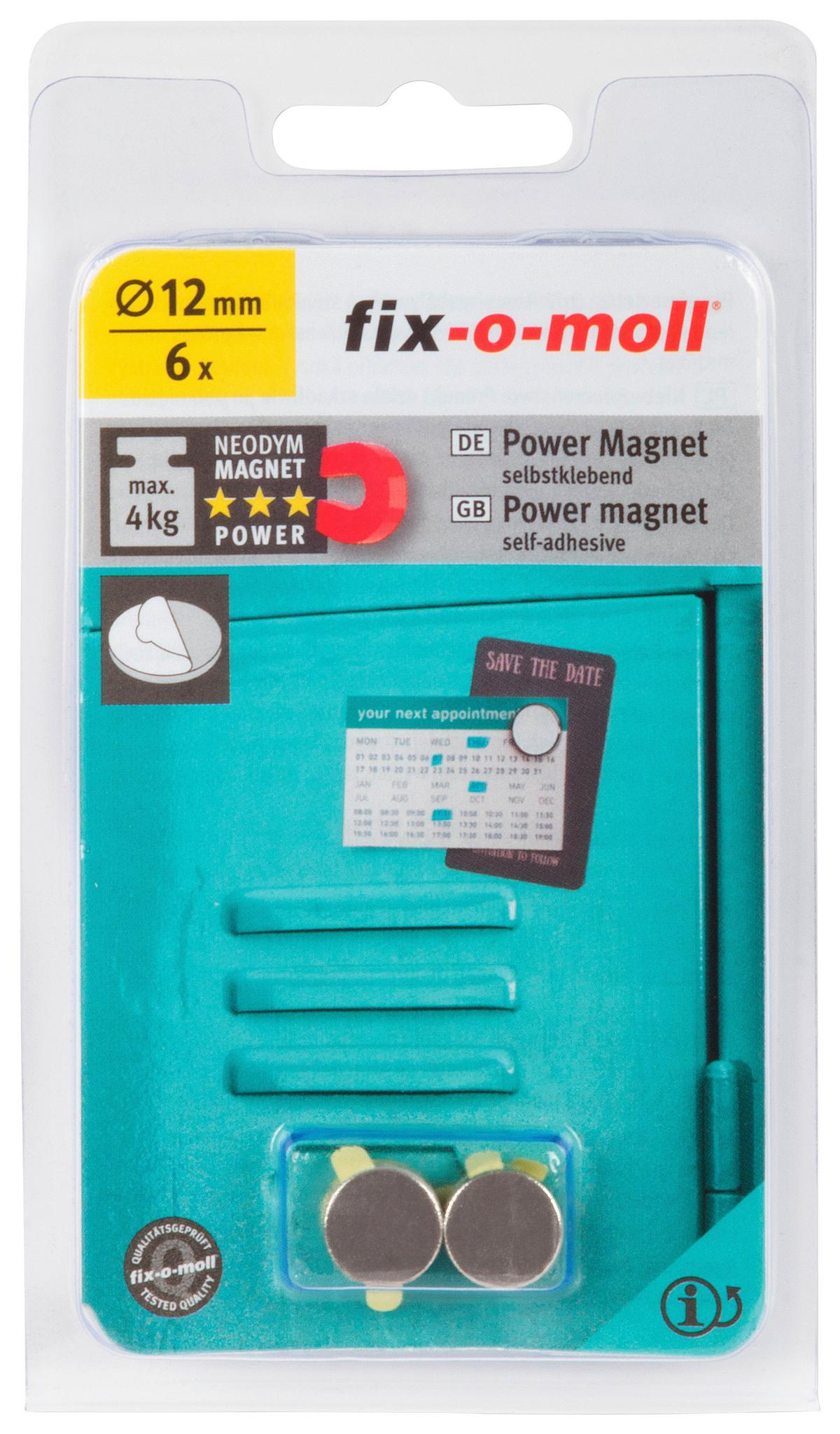 Mágnes Max. 4kg-Ig - ezüstszínű, fém (1,2cm) - Suki