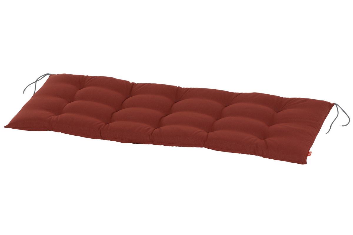 Siena Garden Bankauflage Terracotta - Terracotta, KONVENTIONELL, Textil (48/6/140cm) - Siena Garden