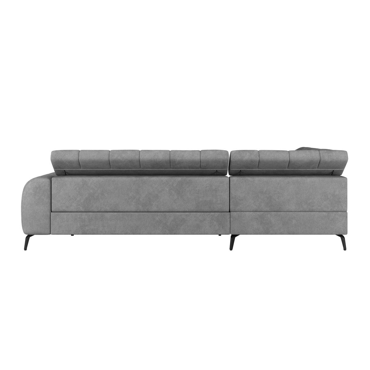Kutna Garnitura Volf - siva/svijetlo siva, Trend, tekstil/metal (203/261cm)