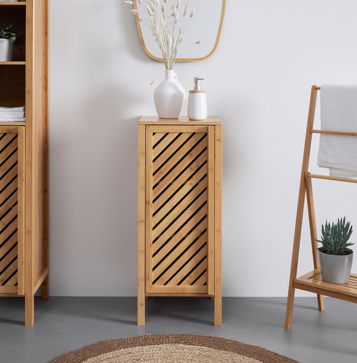 Regal Bonny Naturfarben Bambus - Naturfarben, MODERN, Naturmaterialien (35/85/36cm) - Bessagi Home