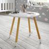 KINDERTAFEL LENI - Wit/Pijnboomkleuren, Modern, Hout (55,9/55,9/49,5cm) - Bessagi Kids