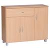 Sideboard Jarry ca. 90x75x30 cm Buchefarben - Buchefarben/Grau, KONVENTIONELL, Holzwerkstoff (90/75/30cm) - MID.YOU