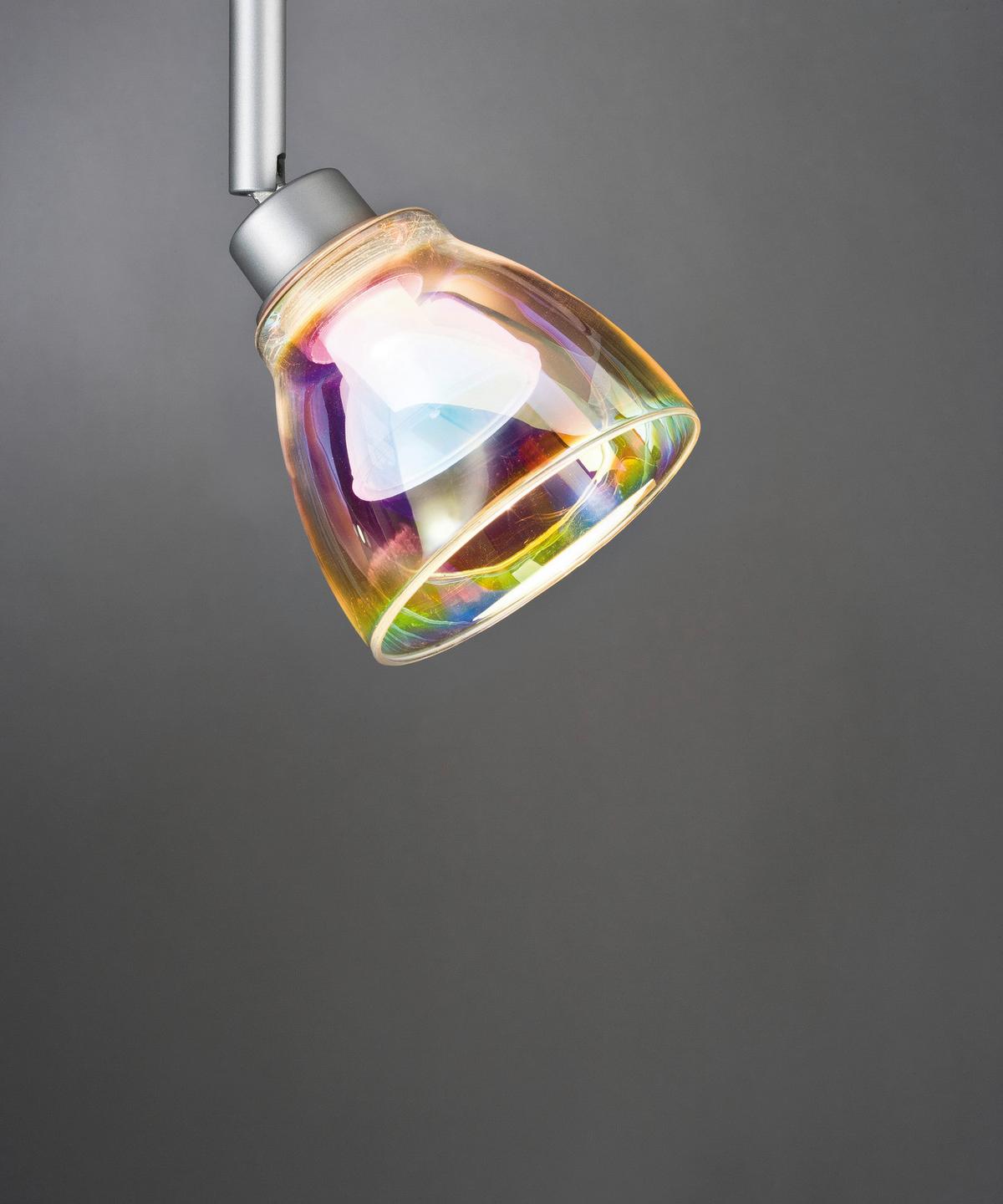 Schienensystem-Leuchtenschirm Wolbi in Multicolor - Multicolor, Design, Glas (8cm) - Paulmann