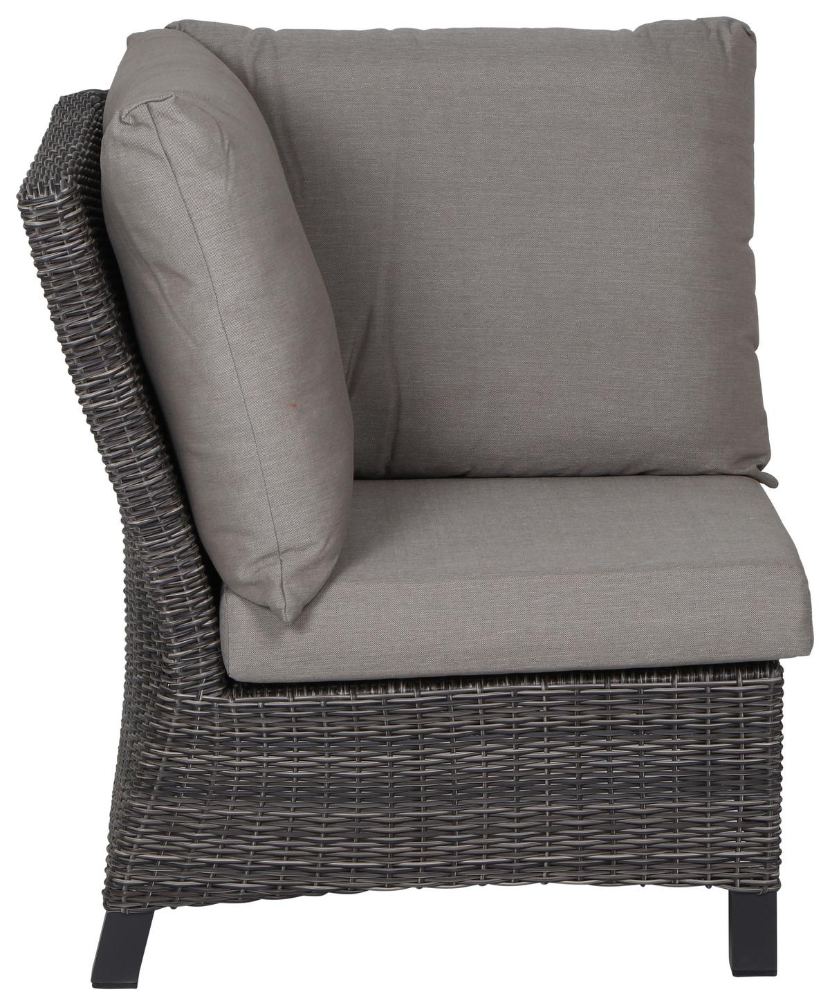 Loungegarnitur Corido 4-tlg. Grau - Grau, Basics, Keramik/Kunststoff (219/88/219cm) - Siena Garden