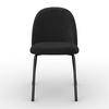 STOL ELORA - svart, Modern, metall/textil (48/86/55cm) - Bessagi Home