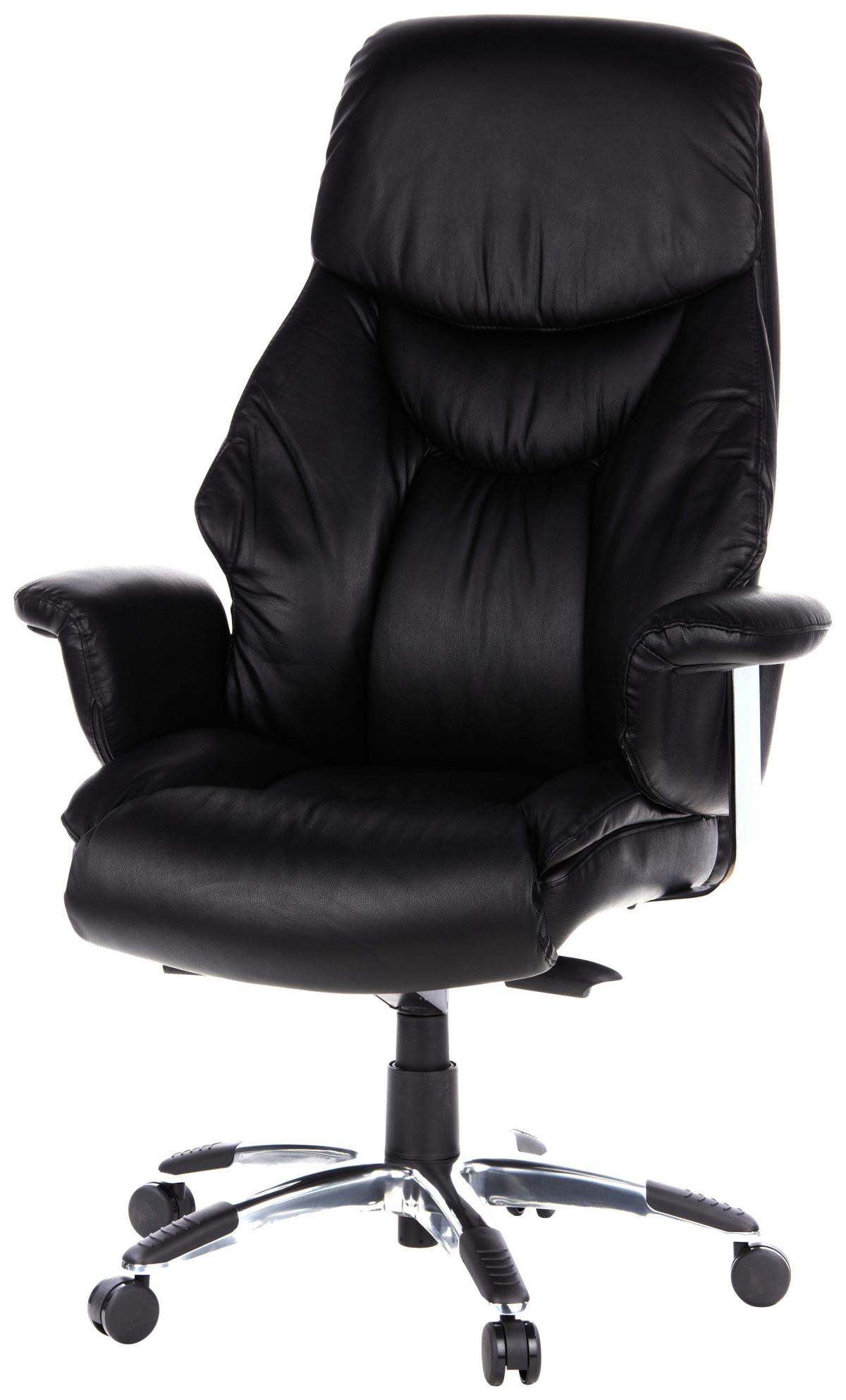 Pisarniški Stol Prado, Črna - črna, Moderno, kovina/umetna masa (63/140/52cm) - MID.YOU