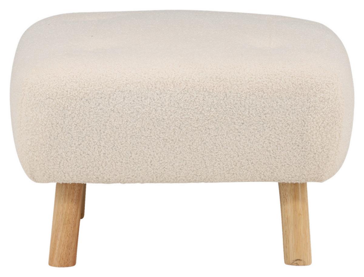 Hocker Salina SALINA - Weiß, Design, Holz/Kunststoff (60/28/60cm) - Livetastic
