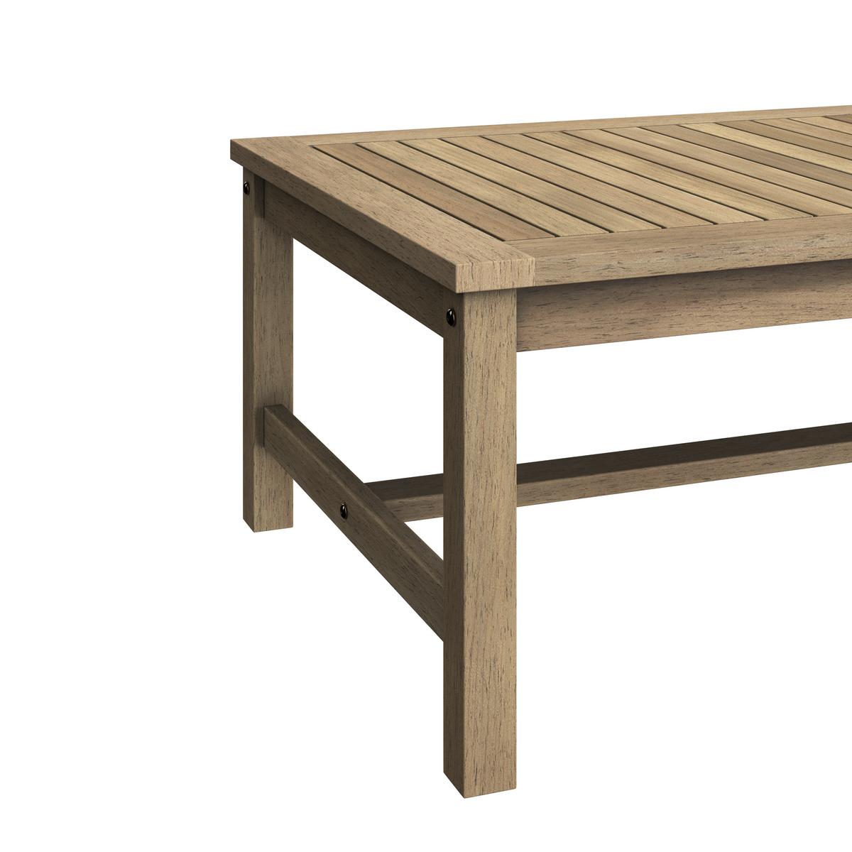 KOMPLET MEBLI TARASOWYCH MARINA - antracytowy/kolor drewna tekowego, Modern, tworzywo sztuczne/drewno (240/180cm) - Ambia Garden