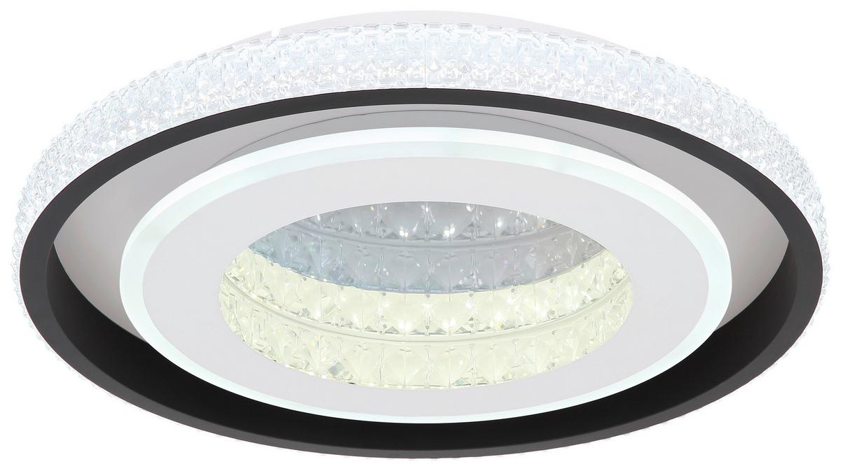 DECKENLEUCHTE LUCKY - Klar/Weiss, Basics, Kunststoff/Metall (50/8cm) - Globo