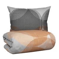 BETTWÄSCHESET CHIARA - Beige/Grau, Natur, Textil (160/210cm) - Modern Living