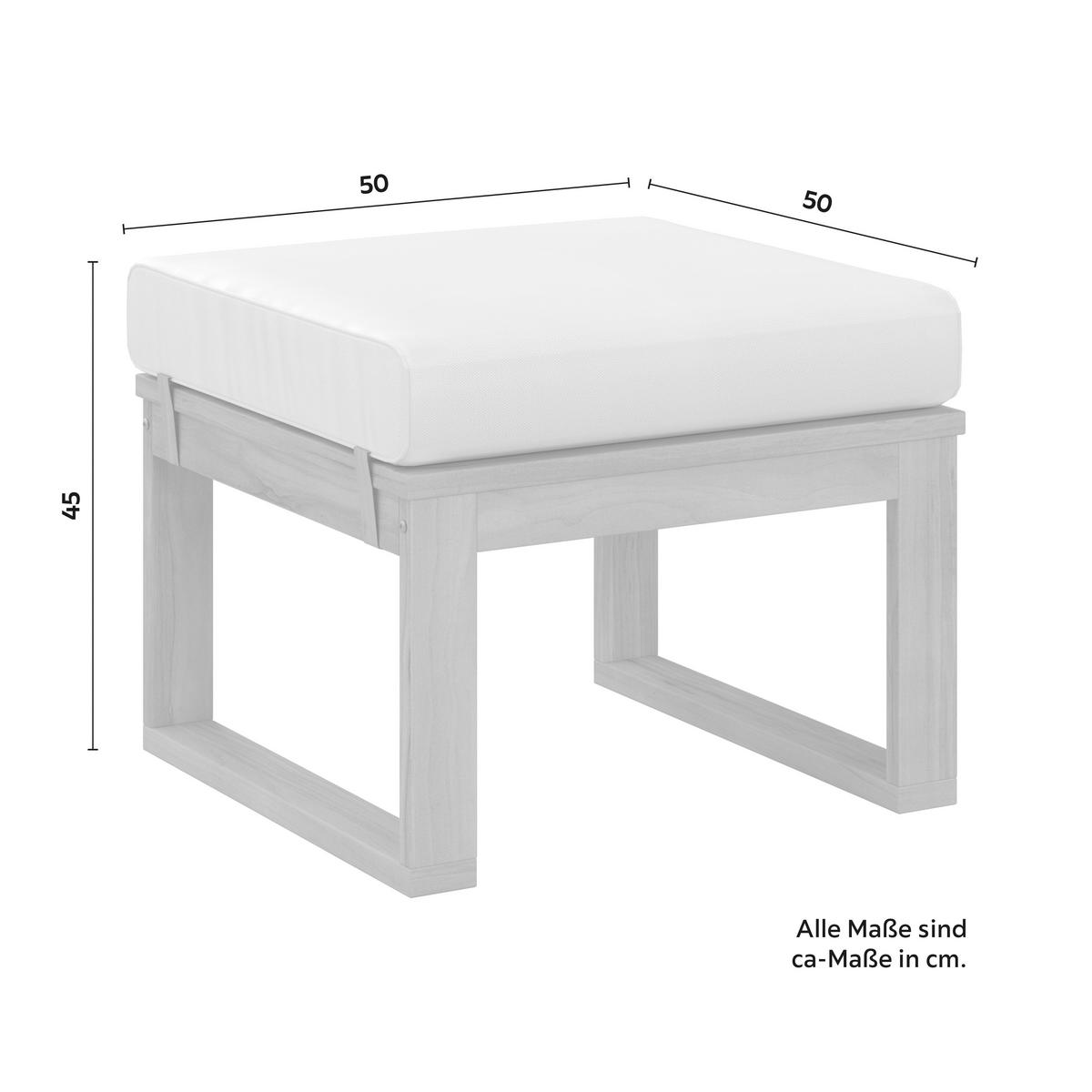 Dining-Loungeset Anouk Creme Holz/Outdoorstoff - Creme/Grauweiß, MODERN, Holz/Textil (194/67/71cm) - Bessagi Garden