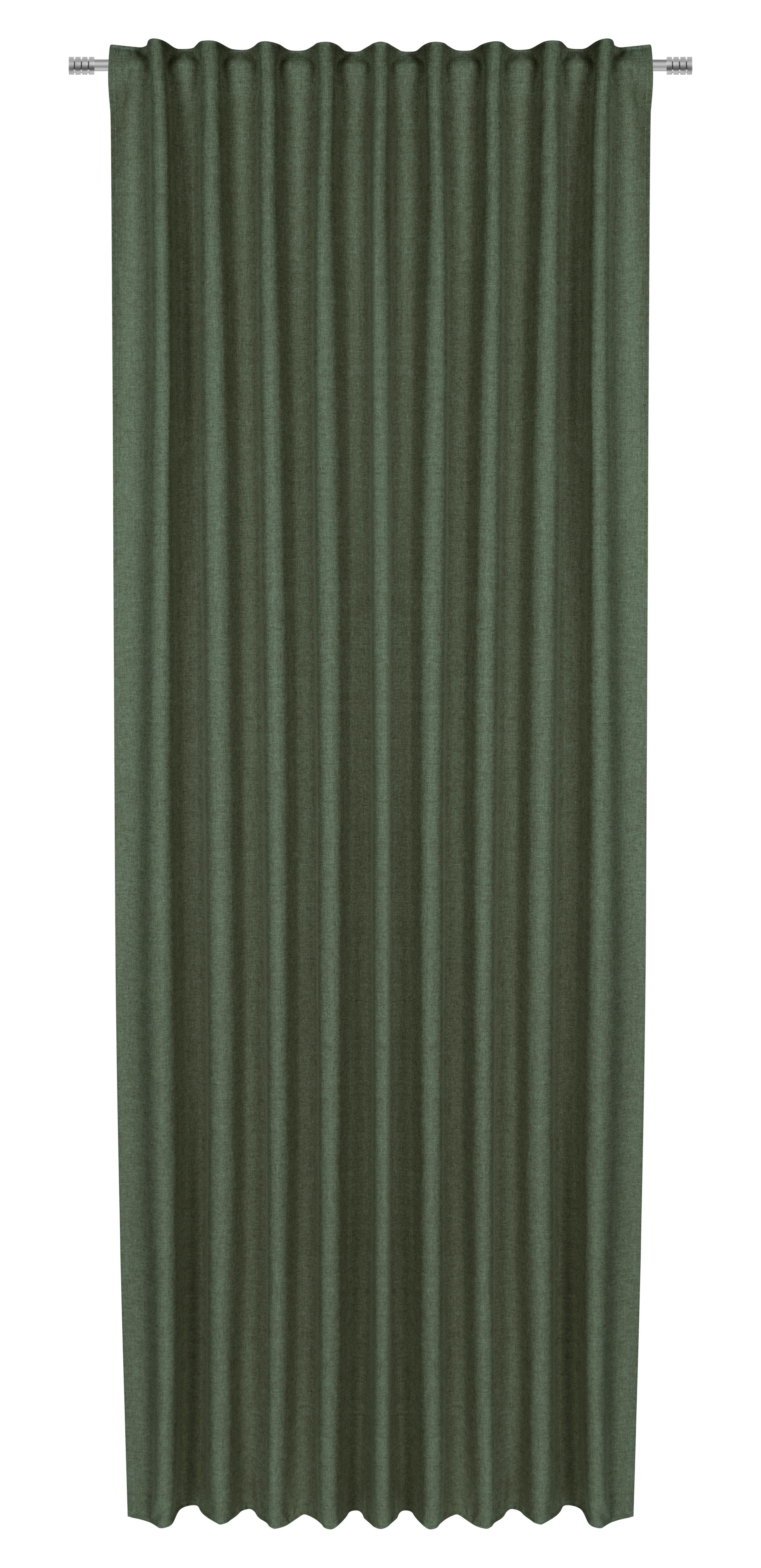 Fertigvorhang Ulrich in Grün ca. 135x245cm - Grün, Textil (135/245cm) - Modern Living