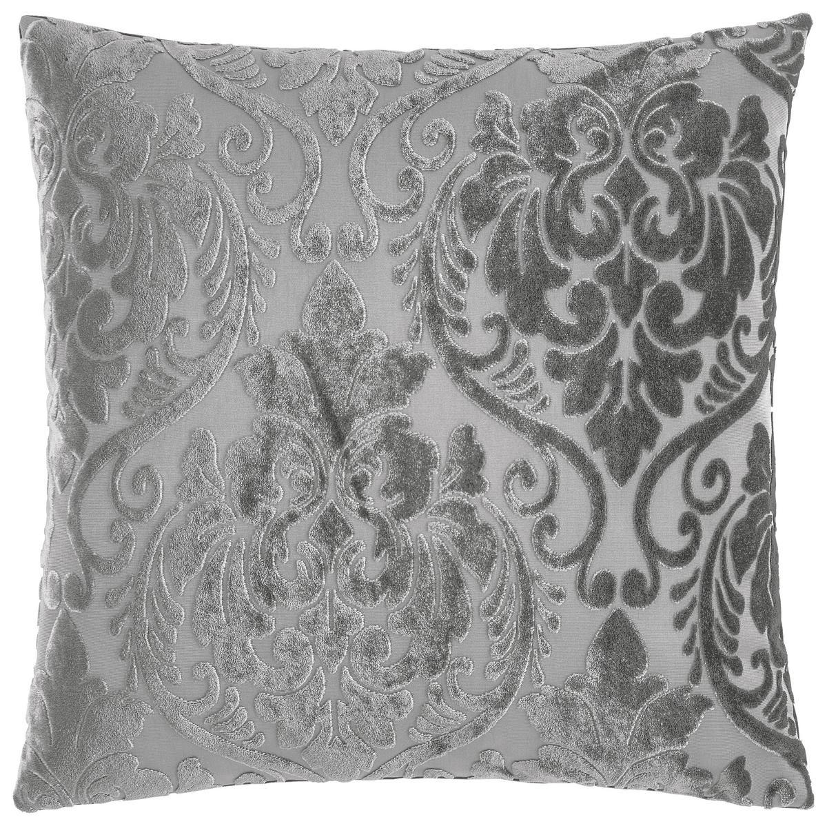 Pernă decorativă Velvet ornament - gri, Romantik / Landhaus, textil (45/45cm) - Modern Living