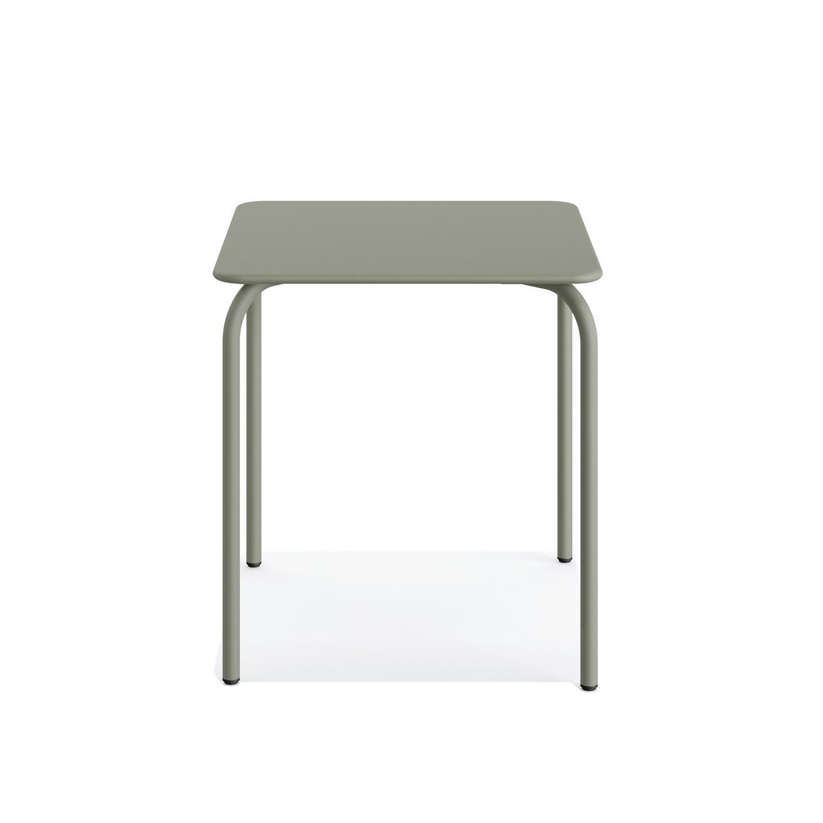 Balkontisch OLLY in Grün ca. 70x70x73 cm - Grün, Basics, Metall (70/70/73cm) - Gardenson