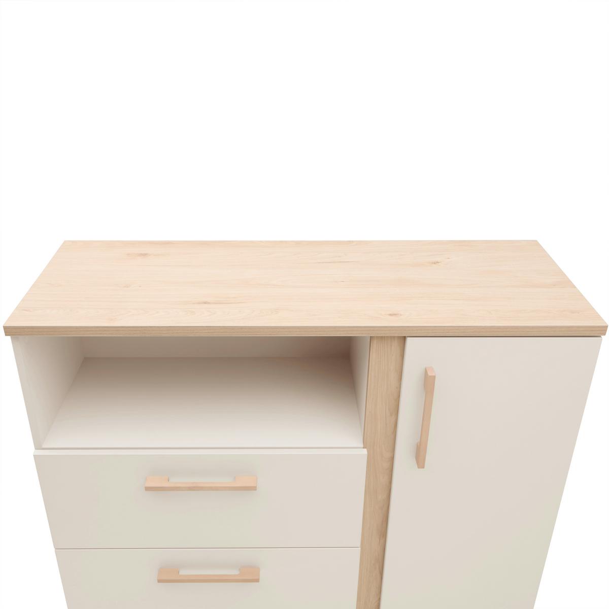 Wickelkommode Dolce Bambino Kaschmirfarben - Kaschmir, KONVENTIONELL, Holz/Holzwerkstoff (117/104/41-78cm) - Roba