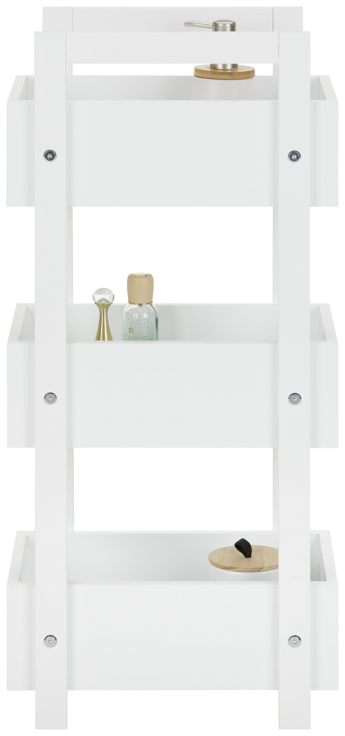 Standregal in Weiss - Weiss, Modern, Holzwerkstoff (37/79/24cm) - Mömax