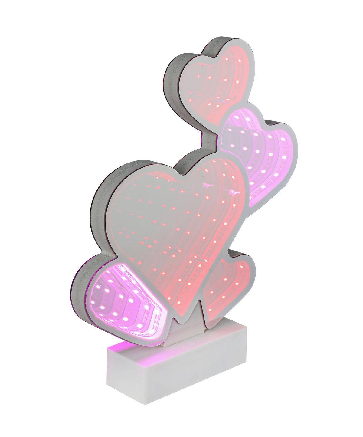Led Svjetiljka Dekorativna Frani - bijela/boje kroma, Moderno, plastika (22/4,6/25,7cm) - Mömax