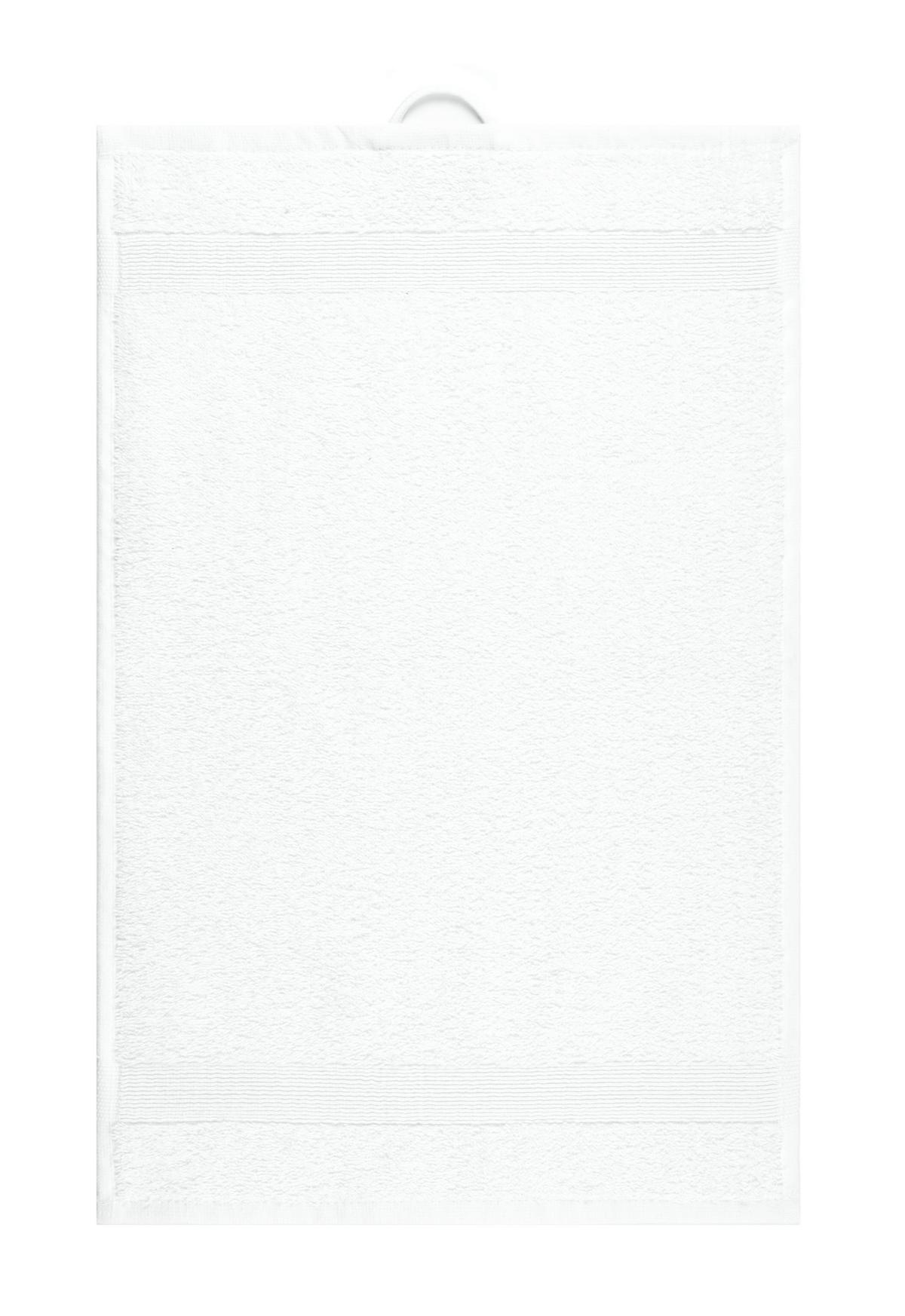 Gästehandtuch Silke Weiß ca. 30x50cm 2er Set - Weiß, Textil (30/50cm)