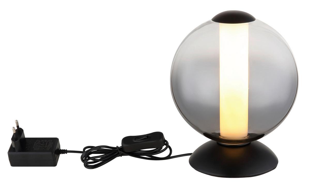 Led Stolna Svjetiljka Lacy - bijela/siva, Konvencionalno, staklo/metal (18/21cm) - Globo