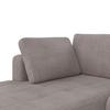 HÖRNSOFFA GIA - ljusgrå/svart, Modern, trä/textil (261/197cm) - Bessagi Home