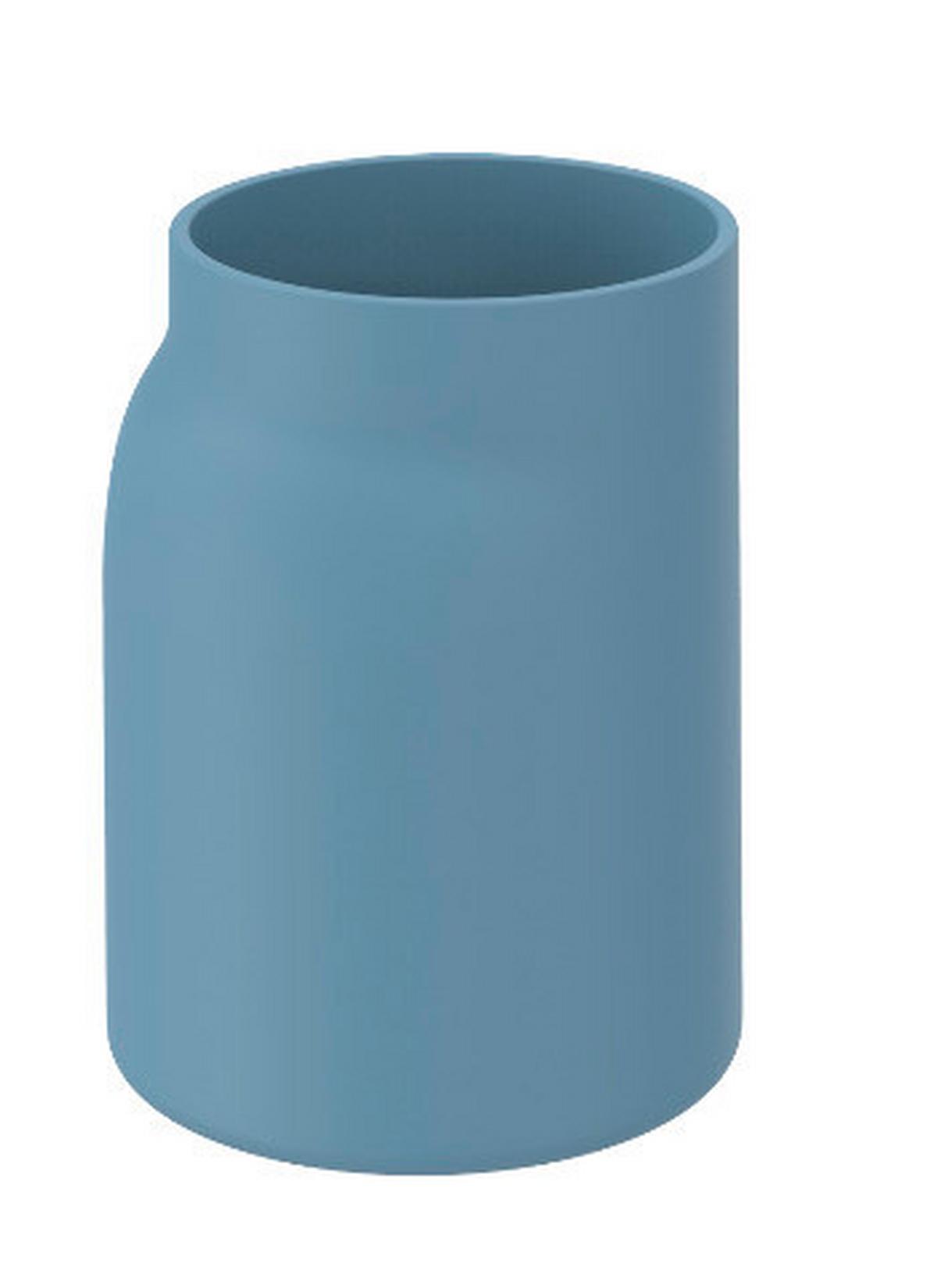 Pahar pentru periuțe de dinți NAIME - albastru, Modern, plastic (8/11/7,1cm) - Premium Living