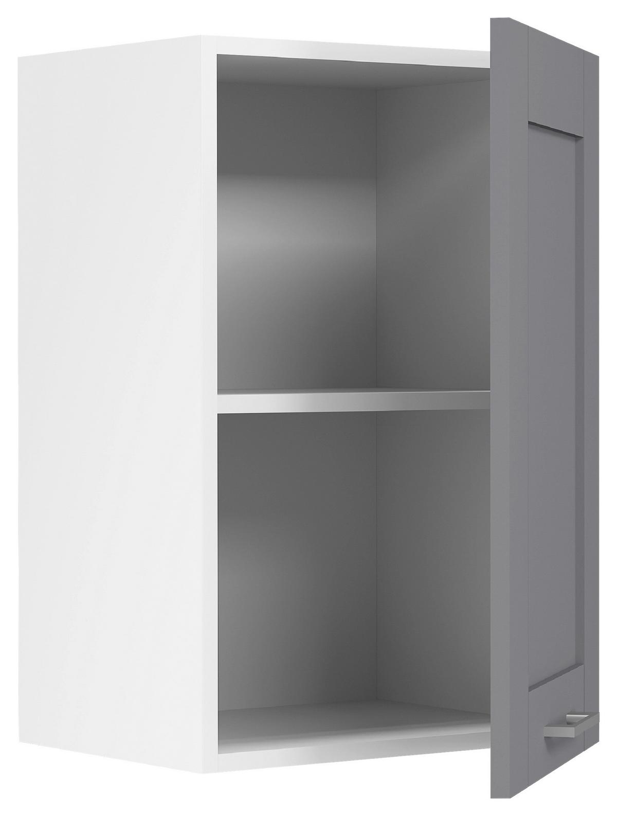 KÜCHENOBERSCHRANK COLURA - Weiss/Anthrazit, Trend, Holzwerkstoff/Kunststoff (40/60/31cm) - MID.YOU
