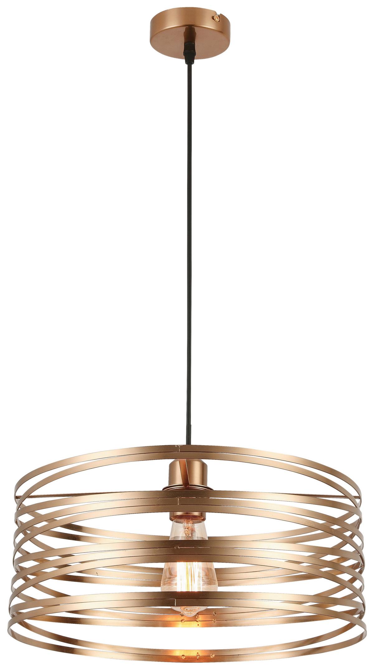 LAMPA WISZĄCA JULIA - czarny/cappuccino, Trend, tworzywo sztuczne/metal (40/120cm) - Novel