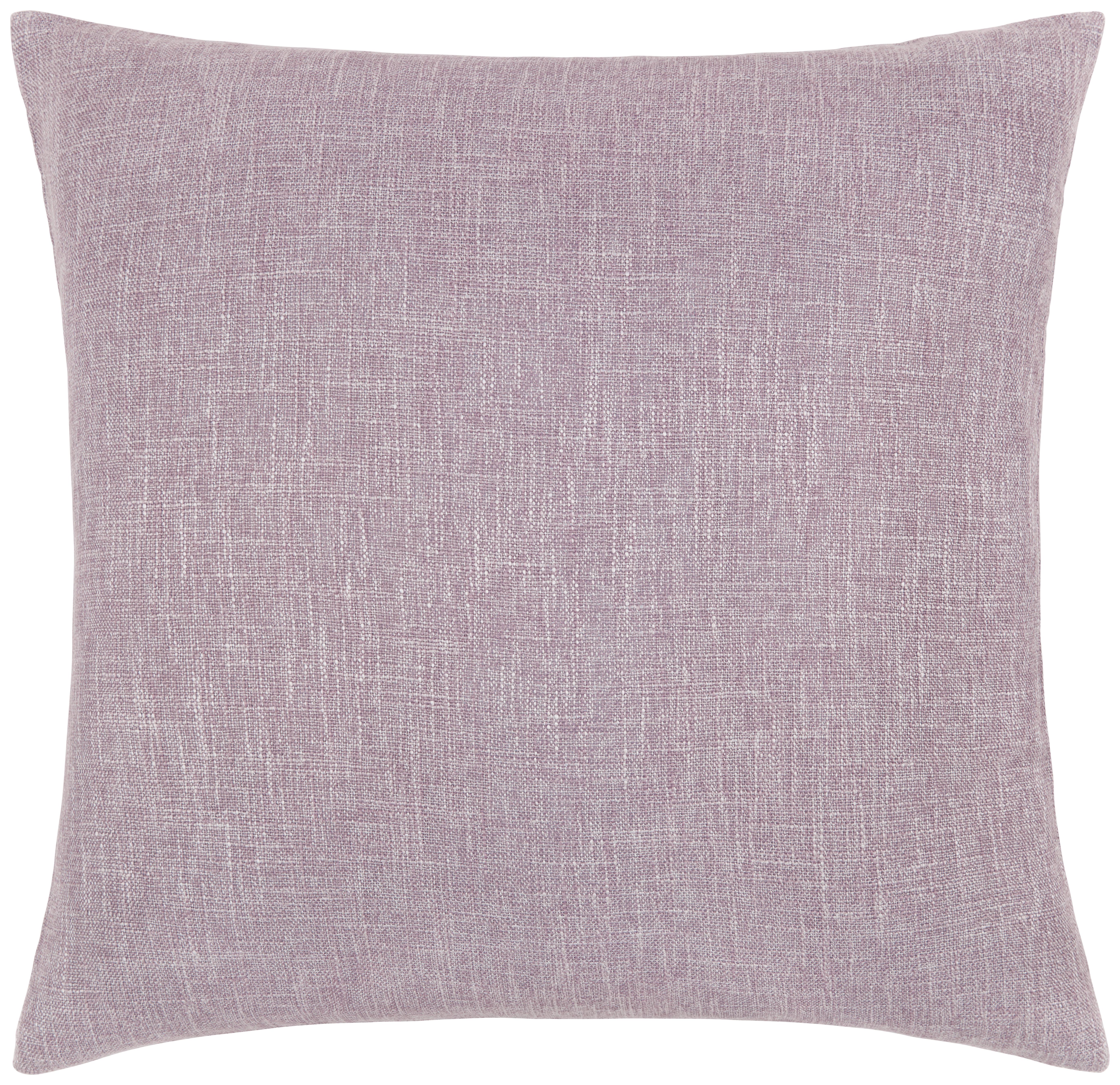 Ruwado Kissenbezug 40x40 Cm - Anthrazit Grau Meliert Mit Leinen-Optik & Umrandung - Sofakissen, Deko Aus Indien